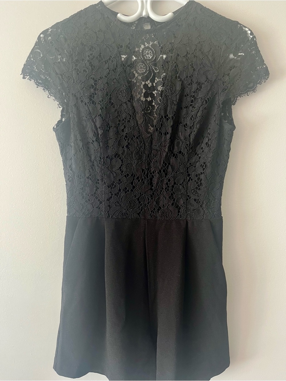 Black Lace Top Romper